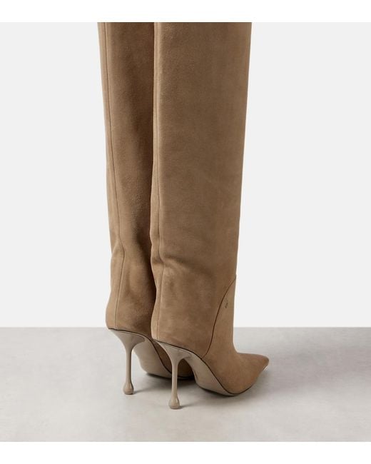 Jimmy Choo Brown Cycas Suede Over-The-Knee Boots