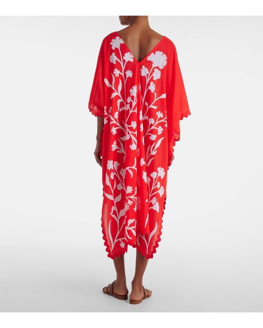 Caftano di Juliet Dunn in Red