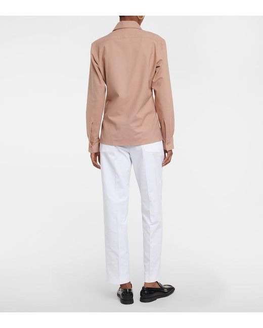 Tod's Natural Cotton Shirt