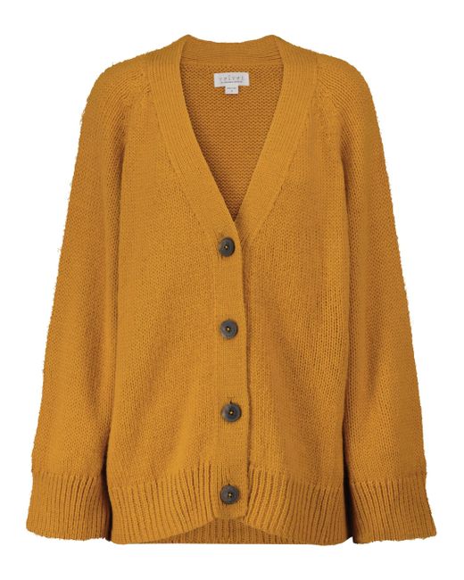 velvet knit cardigan