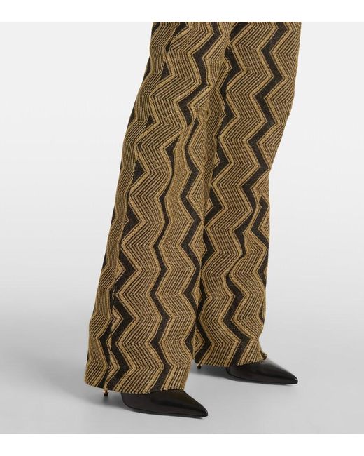 Missoni Metallic Zigzag Flared Pants