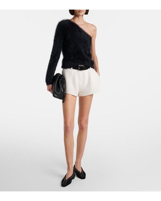 Lisa Yang Black Dae One-Shoulder Cashmere Top