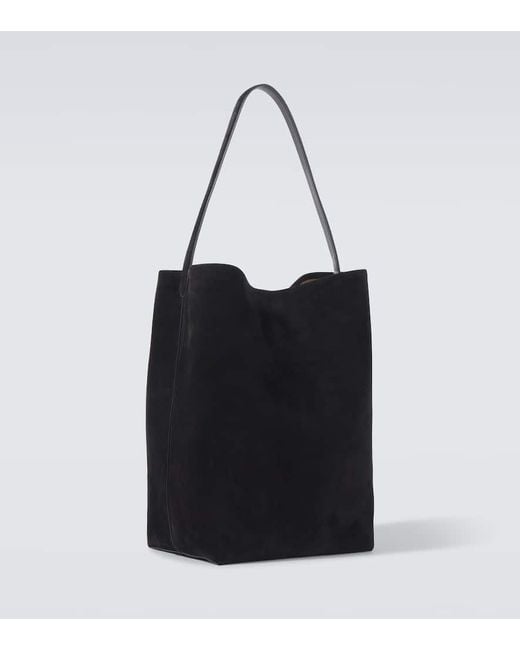 The Row Tote Bag N/S Parke Large Aus Veloursleder in Black für Herren