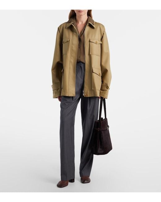 Frankie Shop Green Kelia Belted Padded Jacket