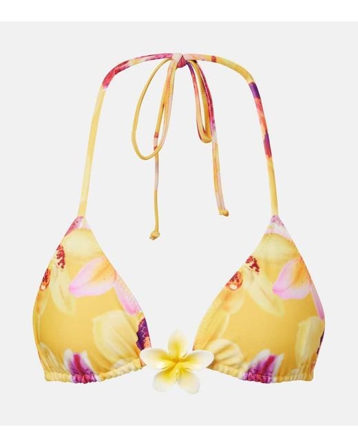 SAME Yellow Bikini-Oberteil Island