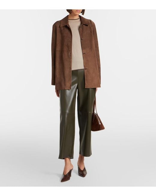Max Mara Gray Cropped Straight Pants