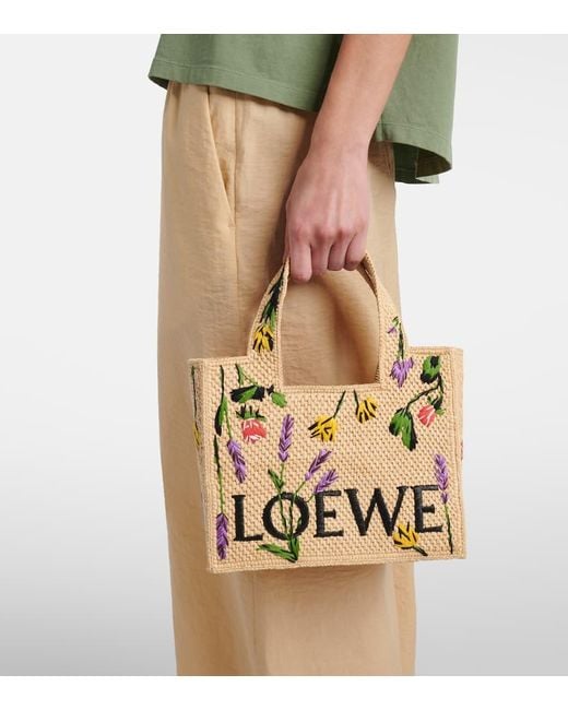 Loewe Metallic Small Font Tote