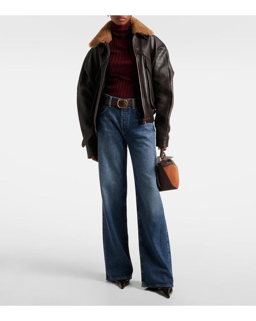 Citizens of Humanity Blue Annina High-Rise Wide-Leg Jeans