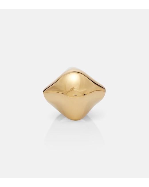 Khaite White Lotus 18Kt-Plated Ring