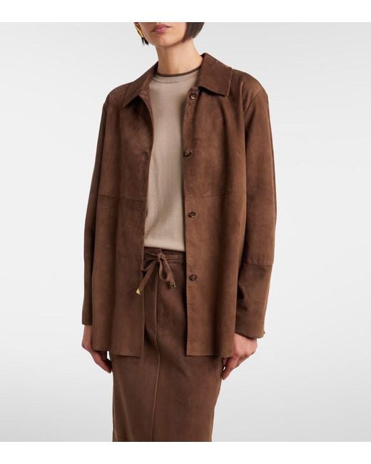 Max Mara Brown Suede Jacket
