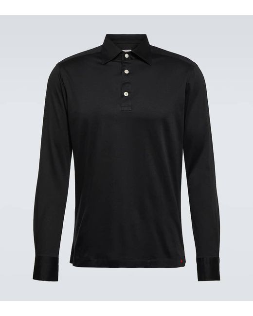 Polo di Kiton in Black da Uomo