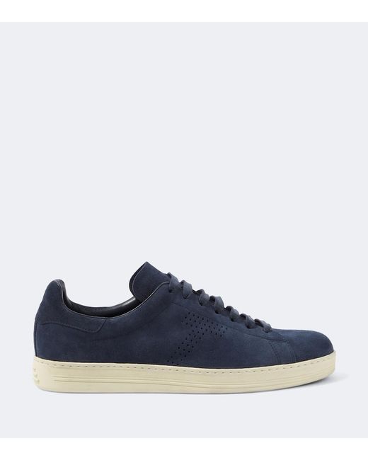 Tom Ford Blue Warwick Suede Sneakers for men