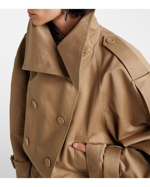 Acne Natural Jacke Aus Baumwoll-Twill