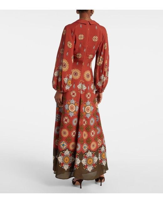 LaDoubleJ Red Diva Printed Maxi Dress