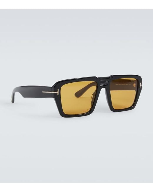 Tom Ford Brown Redford Square Sunglasses for men