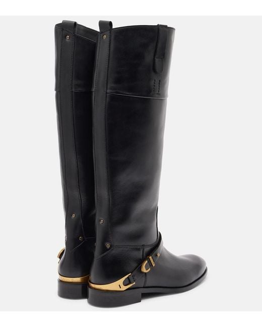 Golden Goose Deluxe Brand Black Charlie Leather Knee-High Boots