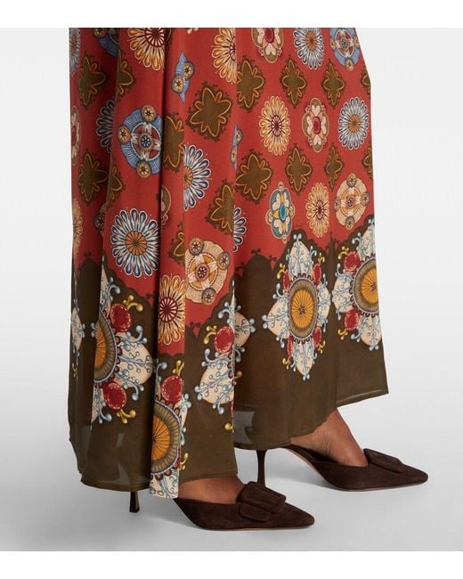 LaDoubleJ Red Diva Printed Maxi Dress