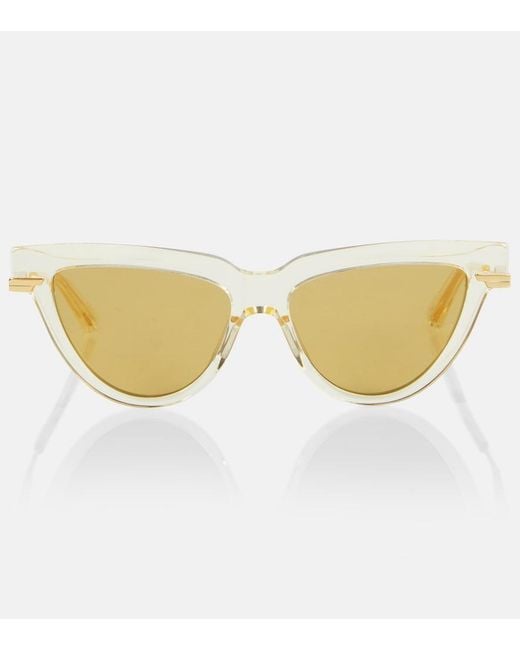 Bottega Veneta Natural Cat-Eye Sunglasses