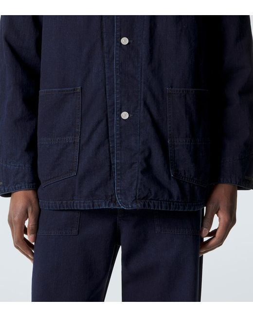 Visvim Blue Osiris Down Denim Jacket for men