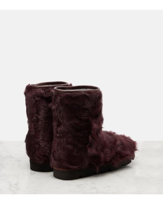 Brunello Cucinelli Brown Shealing Ankle Boots