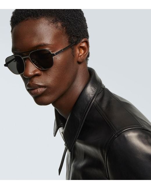 Cartier Gray Santos De Cartier Square Sunglasses for men
