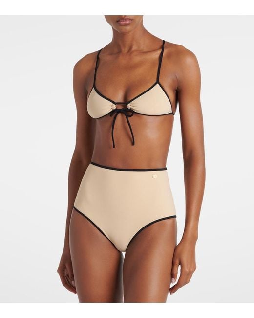 Valentino Natural Escape Vlogo High-Rise Bikini