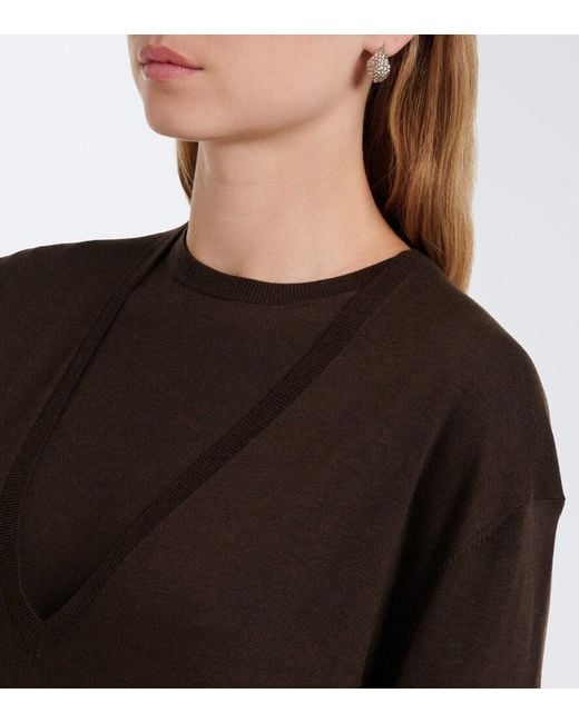 Totême Black Oversized Sweater