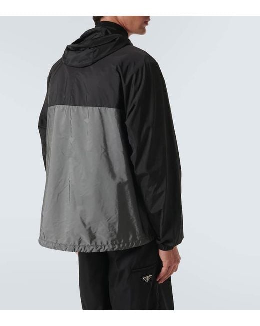 Prada Jacke Aus Re-Nylon in Black für Herren