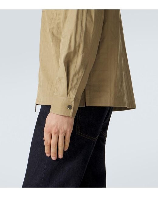 Burberry Natural Check Cotton Jacket for men