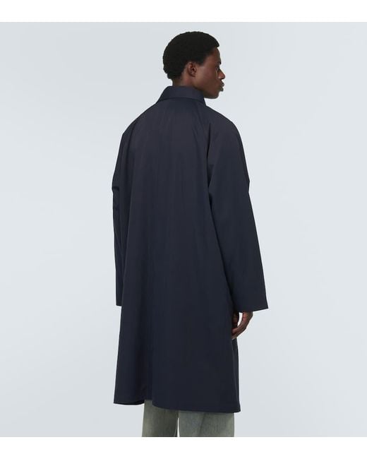 Frankie Shop Blue Gaia Oversized Double-breasted Coat for men