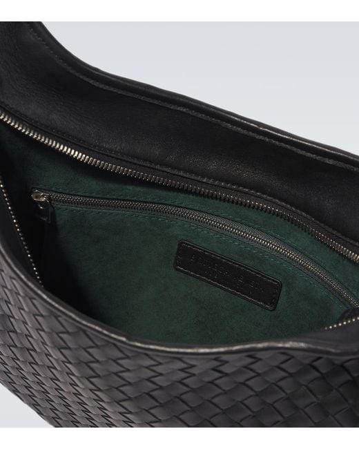 Bottega Veneta Messenger Bag Veneto Aus Leder in Black für Herren