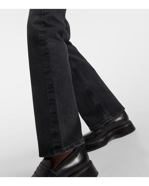 Citizens of Humanity Black Vidia Mid-Rise Bootcut Jeans