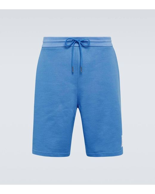Shorts in jersey di cotone di Thom Browne in Blue da Uomo