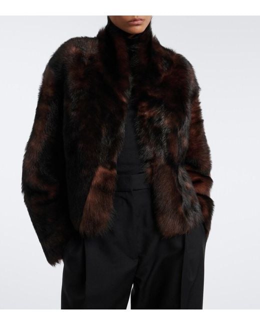 Arma Black Mooney Reversible Shearling Jacket