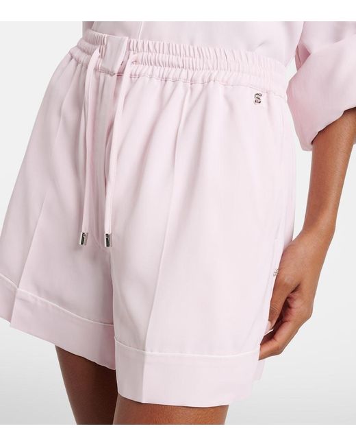 Sportmax Pink Crespo Shorts