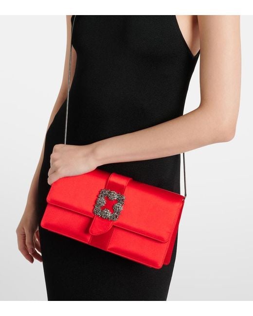 Clutch Capri di Manolo Blahnik in Red