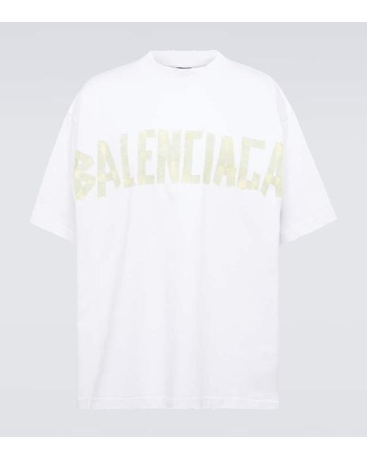 Medium fit t-shirt di Balenciaga in White da Uomo