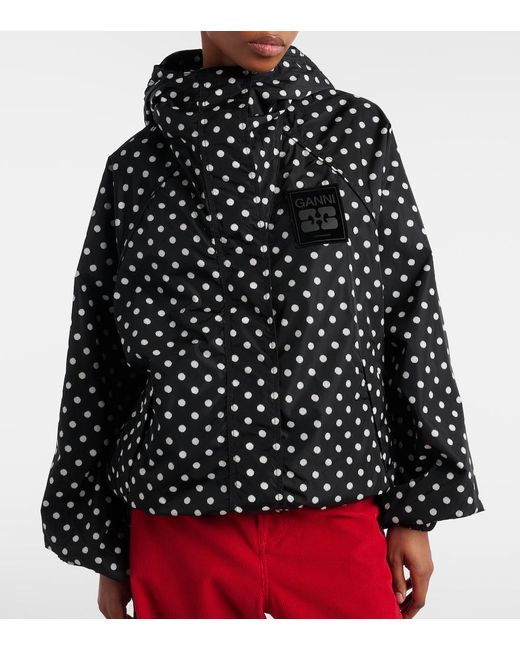 Ganni Black Polka-Dot Jacket