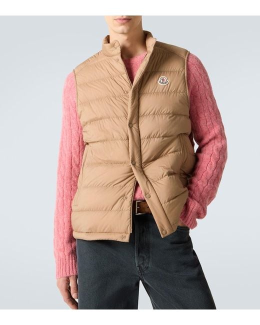 Chaleco De Plumas Barthe Moncler de hombre de color Natural