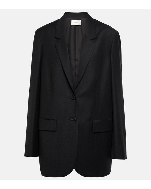 The Row Black Dustina Virgin Wool Blazer