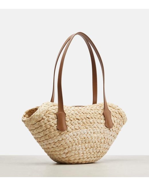 Dolce & Gabbana Natural Tote Bag Capri Small Aus Raffiabast