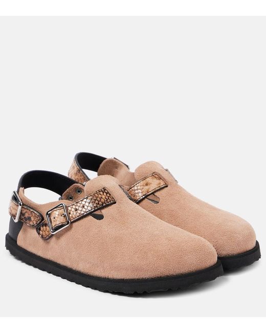 Birkenstock Brown Slippers Tokio Aus Veloursleder