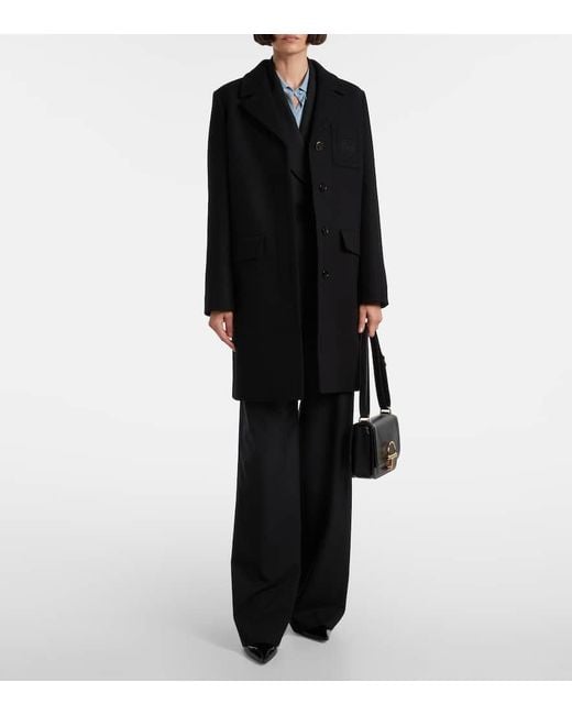 Gucci Black Oversized Wool Coat