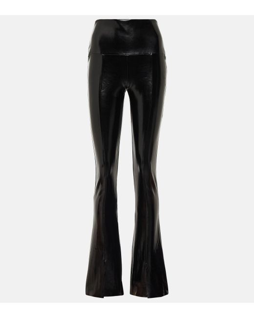 Legging Spat en cuir synthetique Norma Kamali en coloris Black