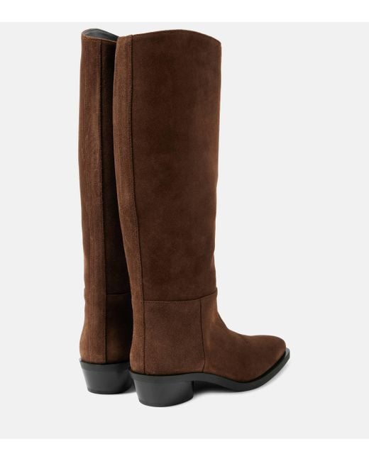 Proenza Schouler Brown Bronco Suede Knee-High Boots