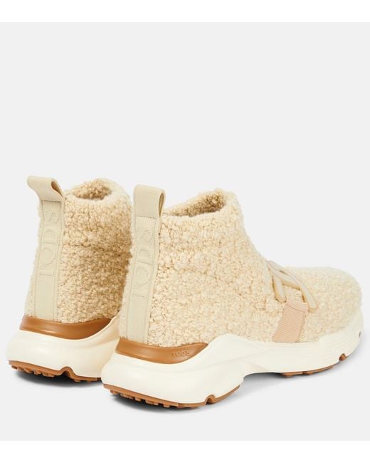 Tod's Natural Teddy Slip-On Sneakers