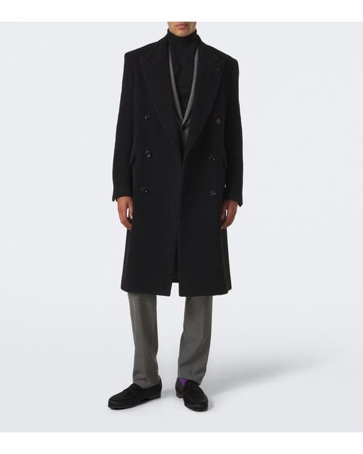 John Lobb Black Lopez Calf Hair Penny Loafers for men