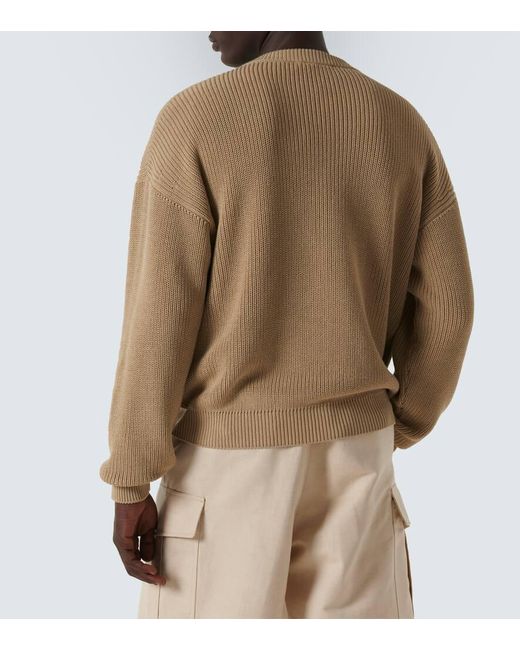 Loro Piana Natural Umi Ribbed-knit Cotton Sweater for men