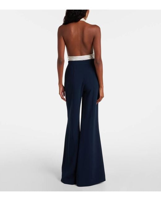 Elie Saab Blue Wide-Leg Pants