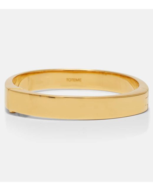 Totême  Metallic Signature 18Kt-Plated Bangle